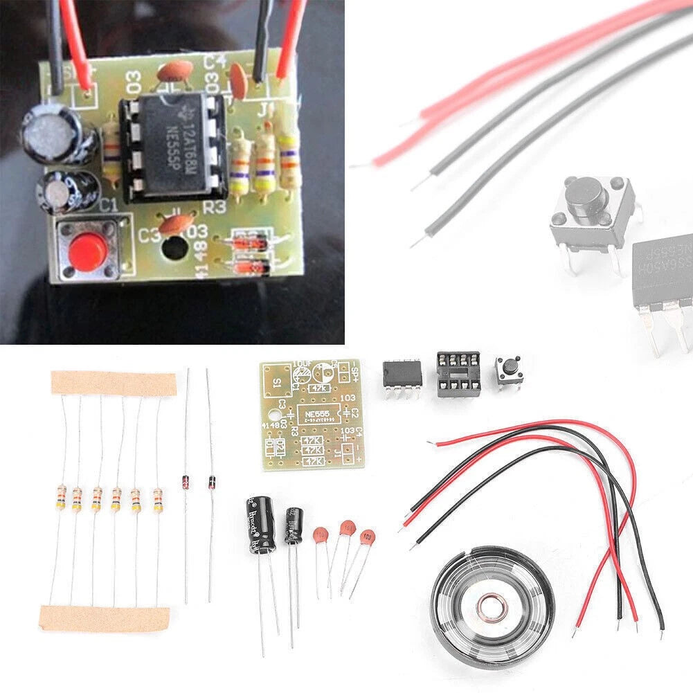 Doorbell Component Suite for DIY Projects (NE555 Chip)