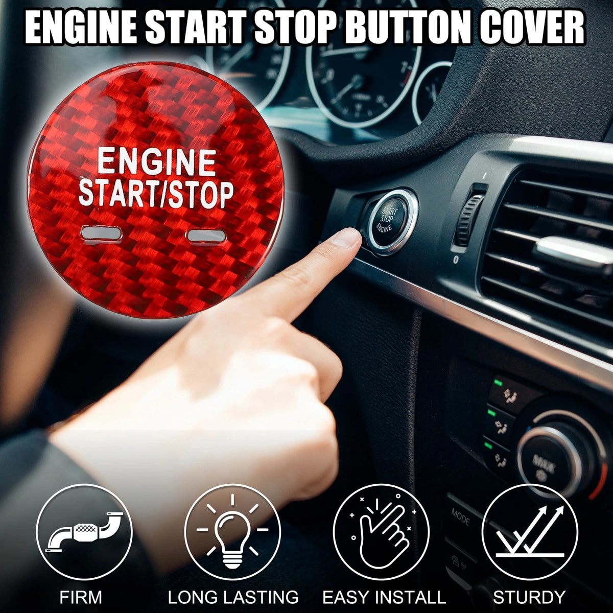 Engine Start Stop Button Cover for Chevrolet 