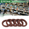 Set of 5 Oil Seal Rotary Shaft Seal FKM Rubber 20x26x4mm