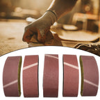 Sanding Belts Kit for Abrasive Band Accessories (Alumina Burgundy)