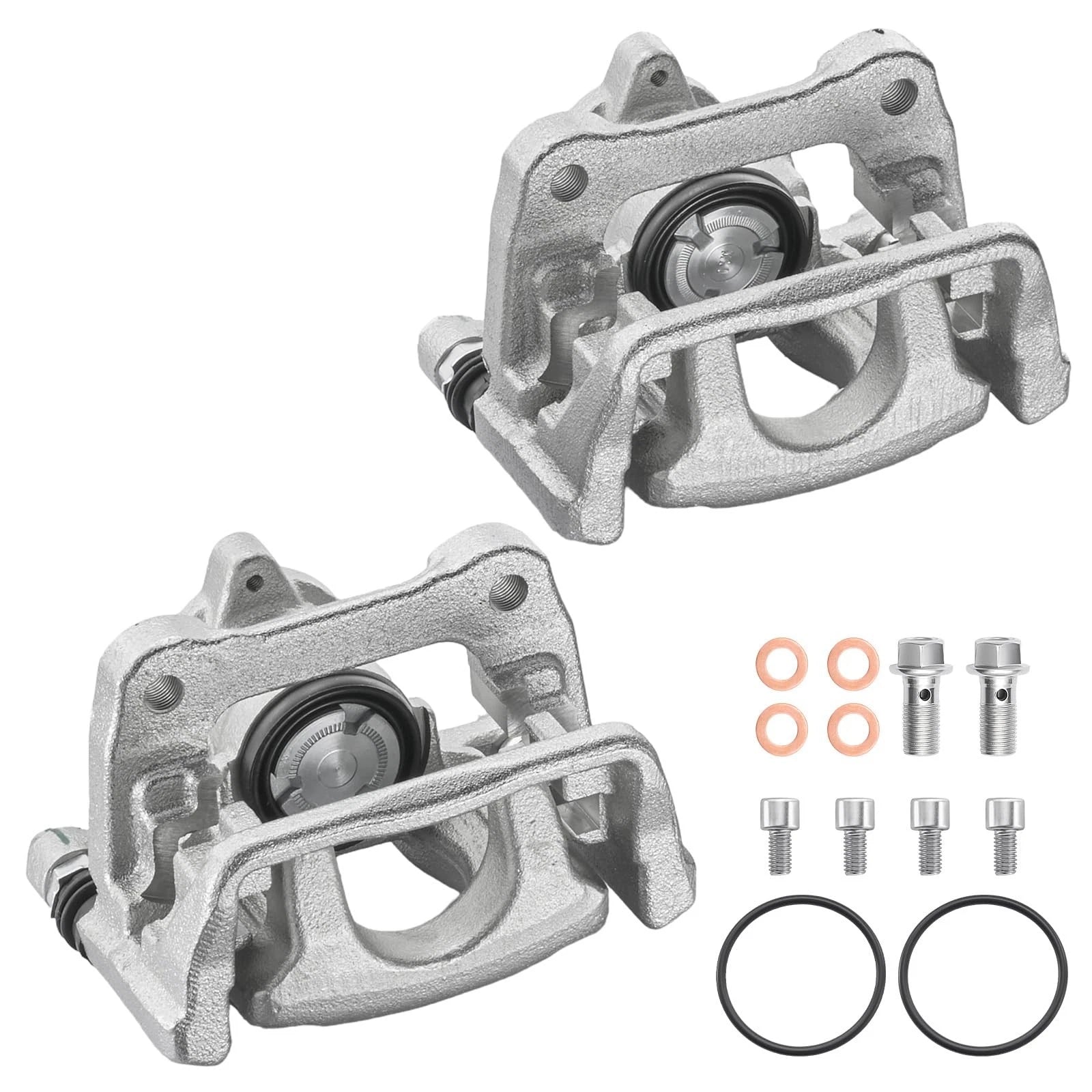 Rear Disc Brake Calipers with Brackets for Mazda 6 2016–2021 2.5L (Both Sides)