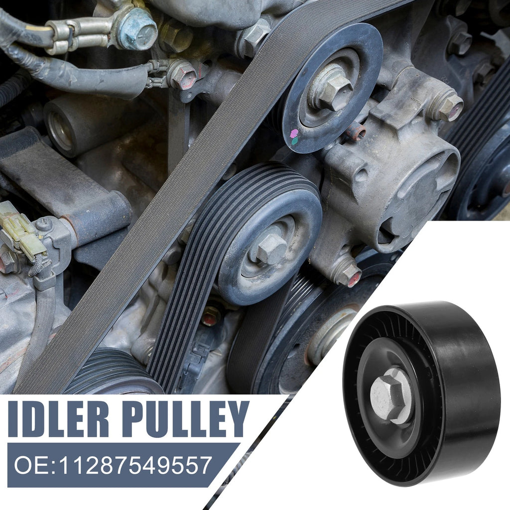 Drive Belt Idler Pulley Crank Pulley for BMW 545i (2004–2005) 11287549557
