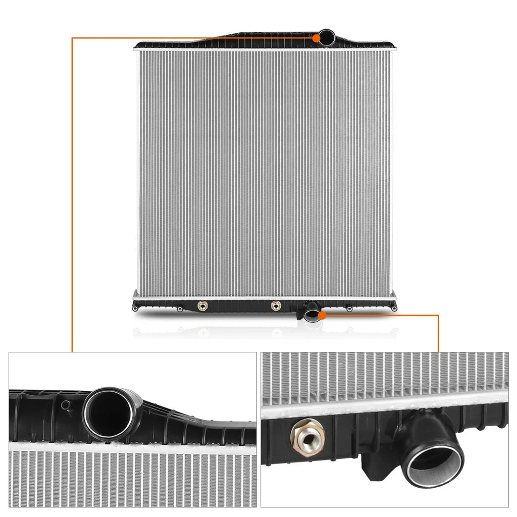 Aluminum Core 2-Row Radiator for Volvo VNM VNL/Mack CXN CHN (2003–2009)