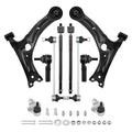 Front Lower Control Arm and Sway Bar and Tie Rod End for Toyota Corolla (2009–2013)