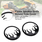 Flame Speaker Grills Accent Trim Cover for Harley Touring Electra Glide (2014–2023)