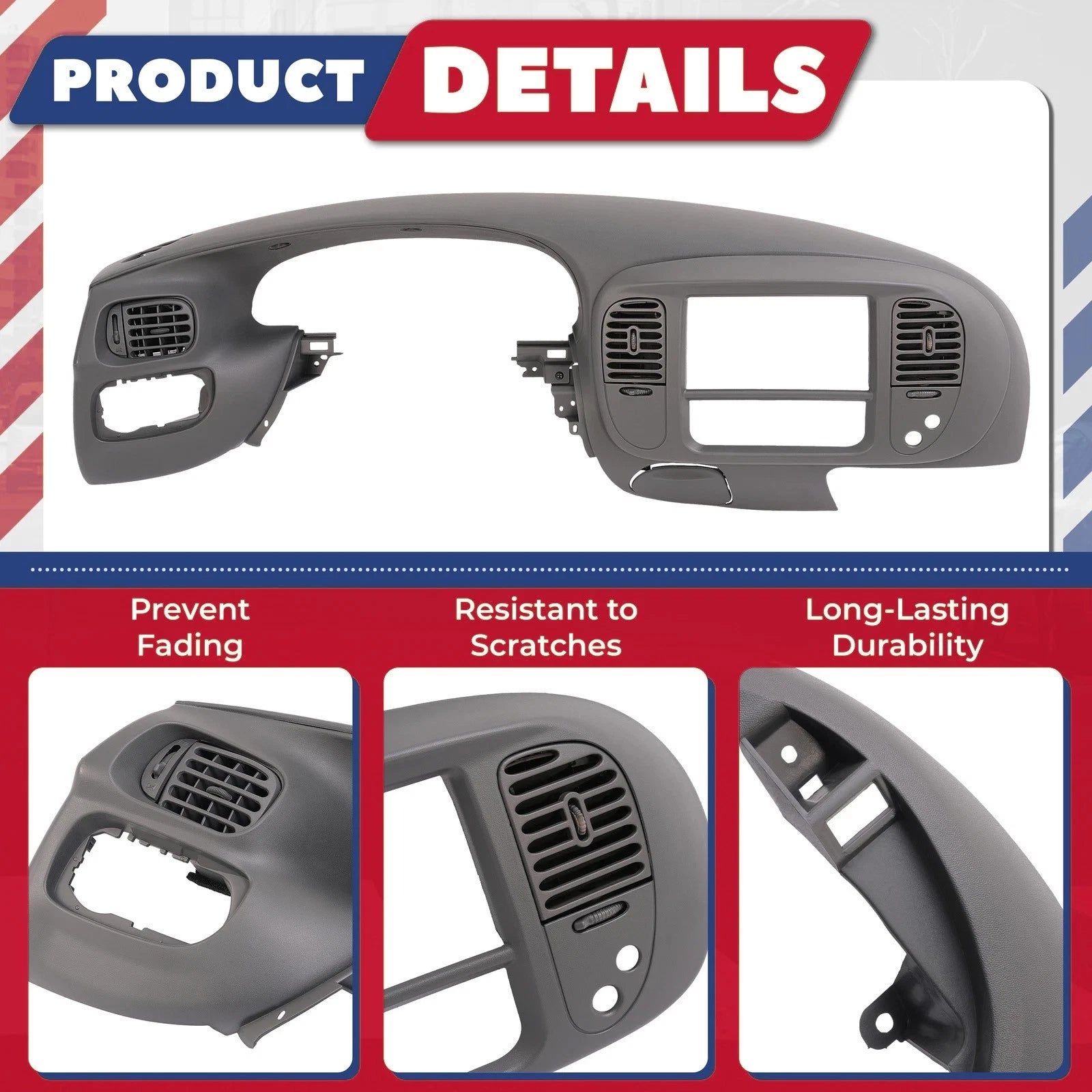 Dash Pad & Radio Bezel Panel for Ford F150 Expedition (1997–2003)