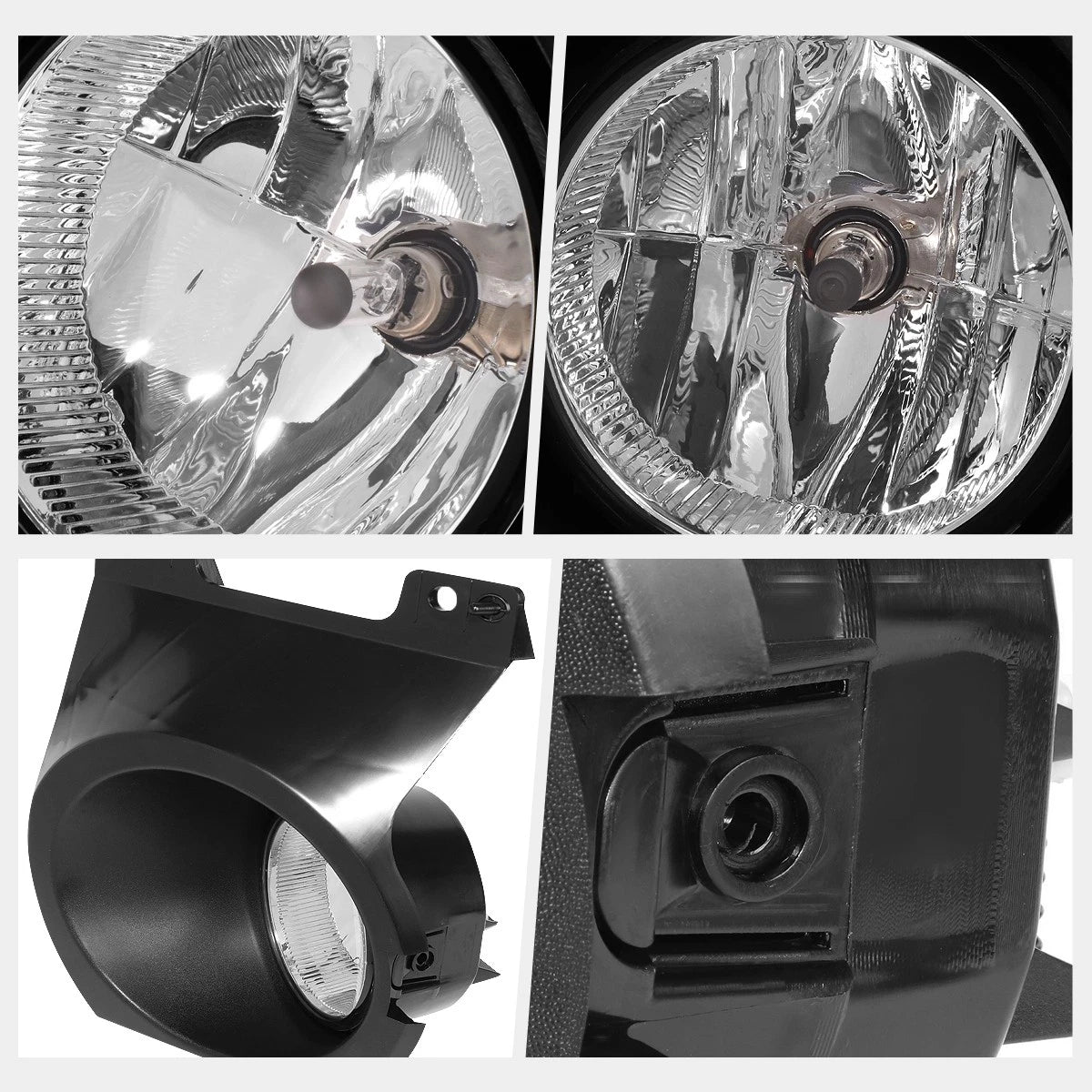 Clear Lens Fog Lights with Bezels for Ford F150 (2011–2014)