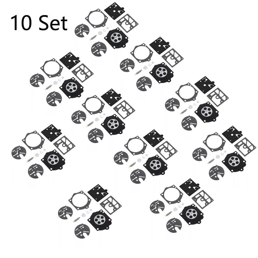 Set of 10 Carburetor Diaphragm Kit for Husqvarna 44 140S 240S 444 (K10-HDC)
