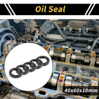 Set of 5 Oil Seal Ring 40x60x10mm NBR Rubber for Rotary Shaft
