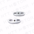 Chrome Motorcycle Mirror Block Off Plates for HTTMT (2.5" X 1")