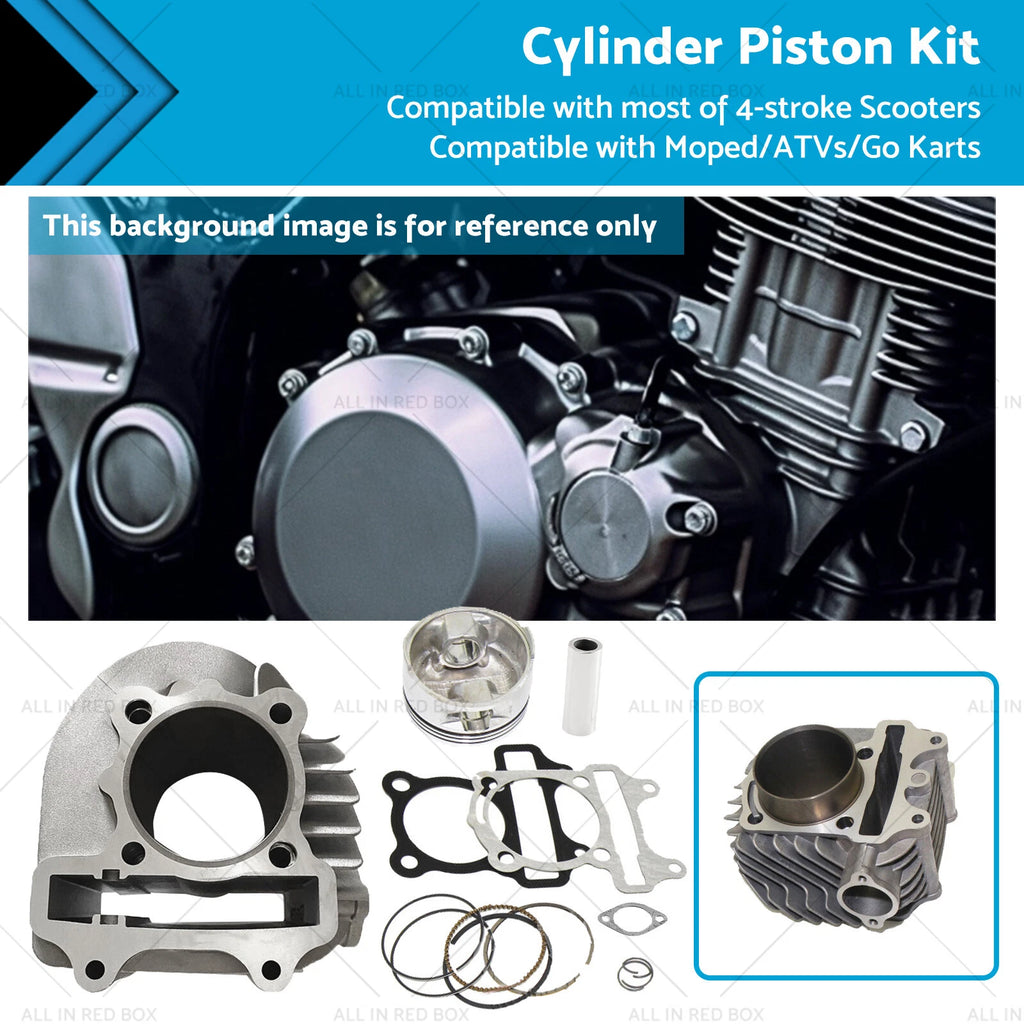 61mm Bore Piston Gasket Cylinder Kit for GY6 125cc 150cc 172cc (2000–2023)