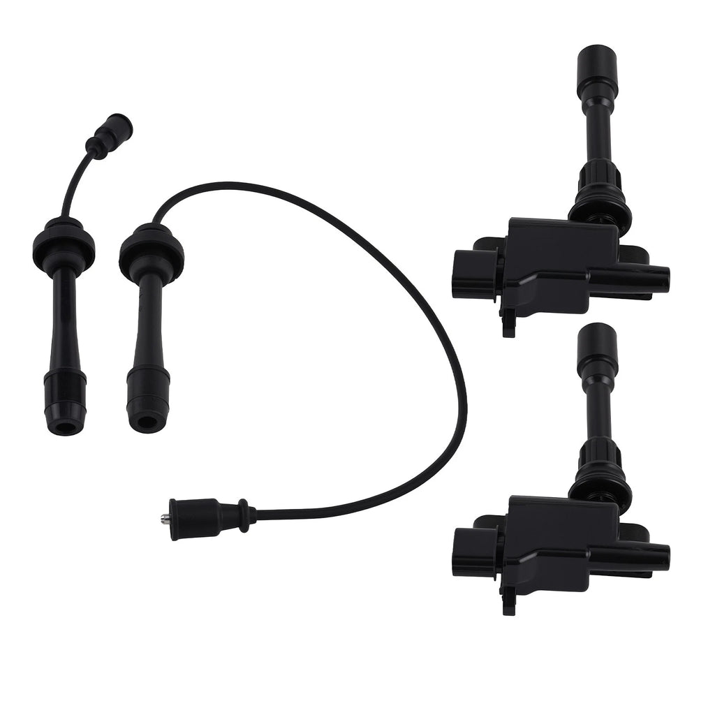 2X Ignition Coil + Spark Plug Wires for Mazda Protege5 (2002–2003) FP8518100C