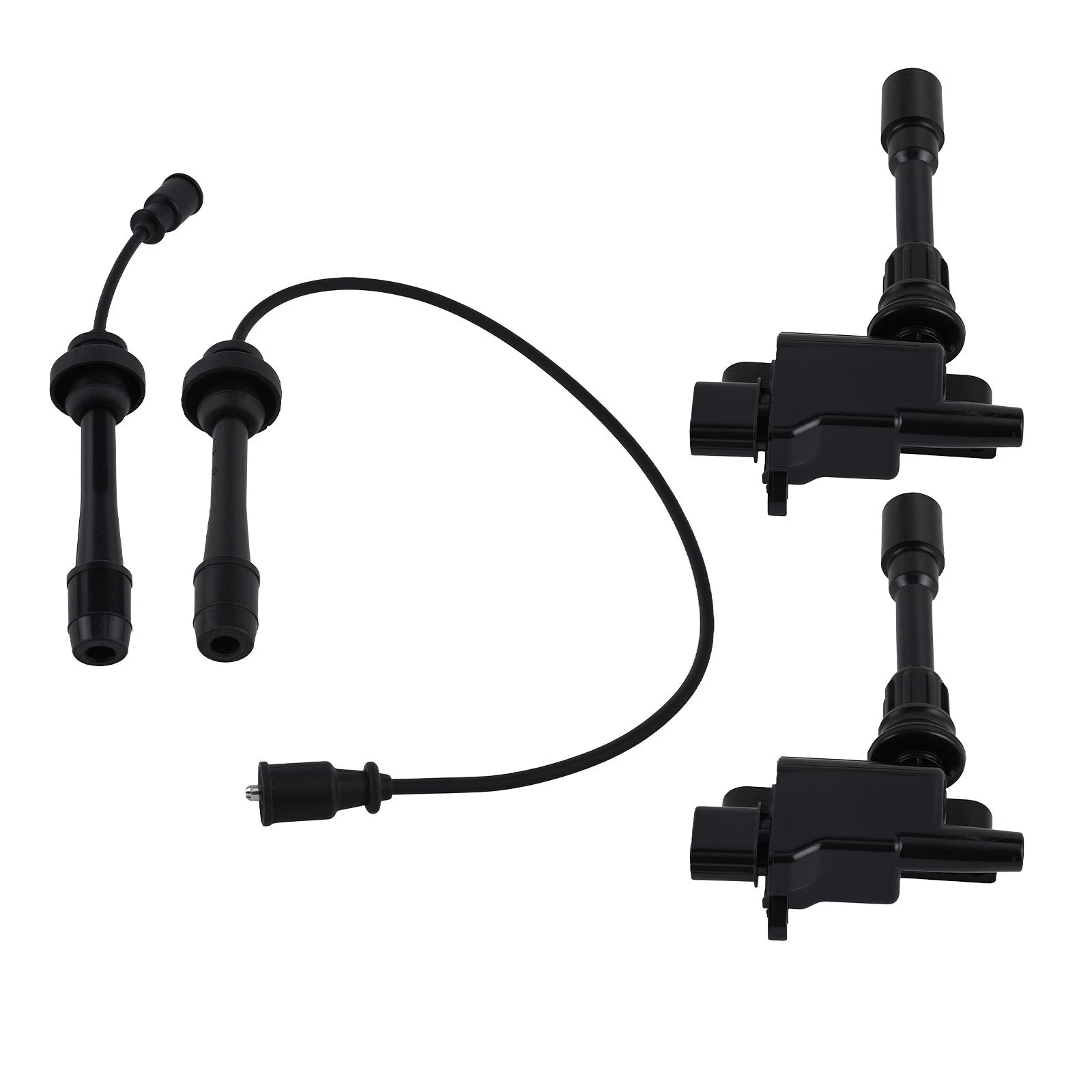 2X Ignition Coil + Spark Plug Wires for Mazda Protege5 (2002–2003) FP8518100C