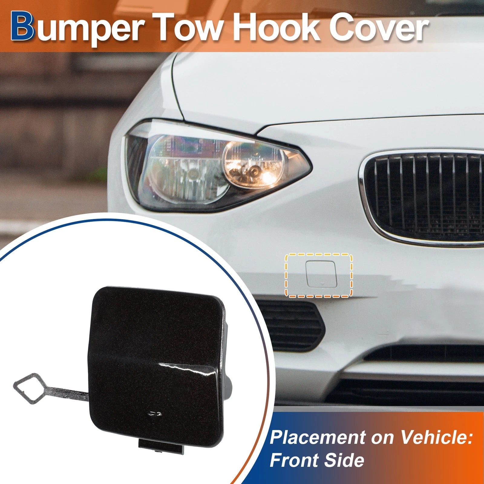 Front Tow Hook Cover for BMW (No. 51117292947) (Sparkling Brown Metallic)