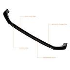 Gloss Black Front Bumper Splitter Lip for VW Golf MK7.5 (2018–2021)