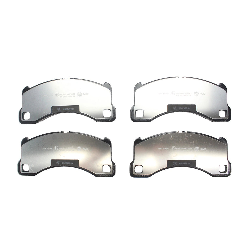 Set of 4 Hella Front Low-Met Disc Brake Pads for Porsche Panamera (2010–2023)