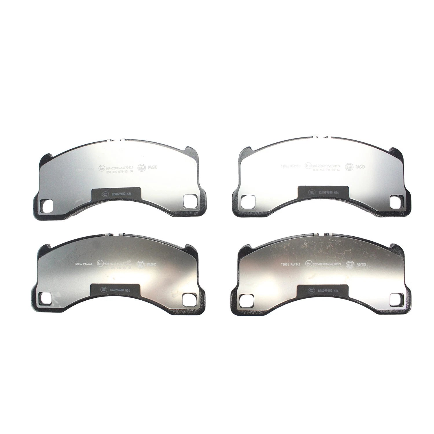 Set of 4 Hella Front Low-Met Disc Brake Pads for Porsche Panamera (2010–2023)