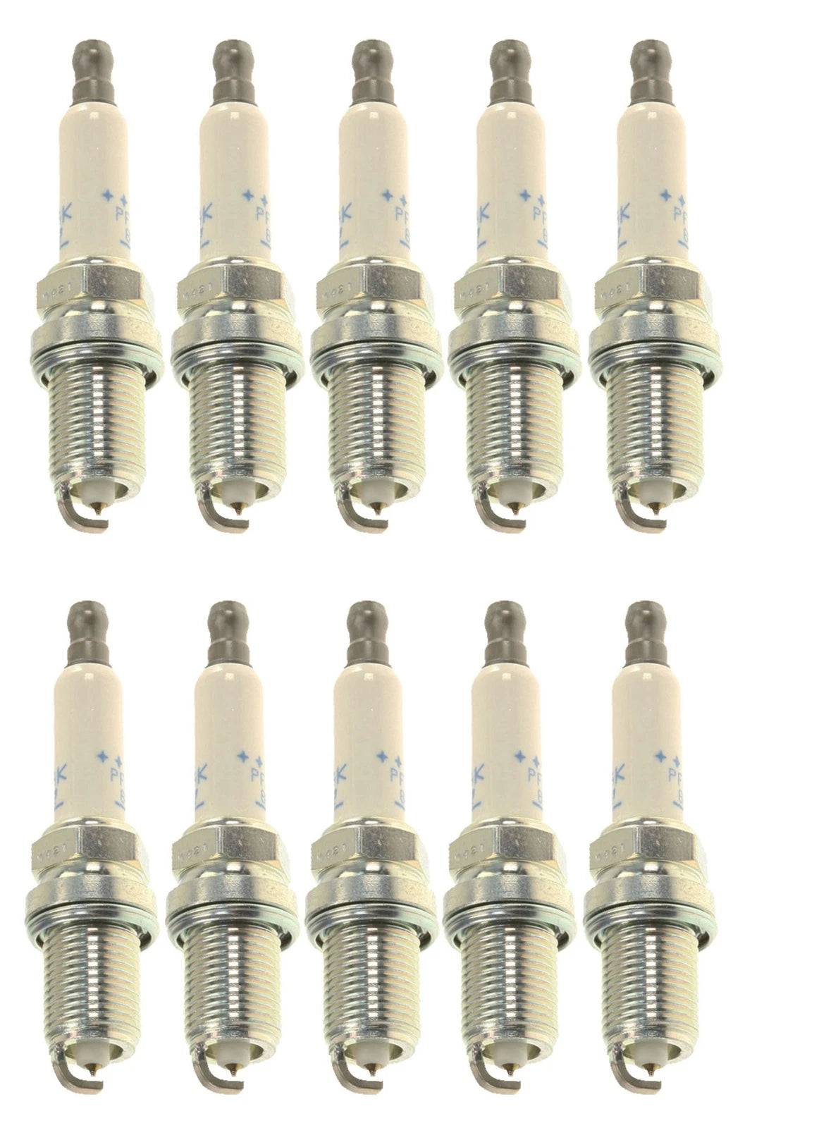 NGK Laser Platinum Spark Plug Set (10 Pieces) Gap 0.032 for