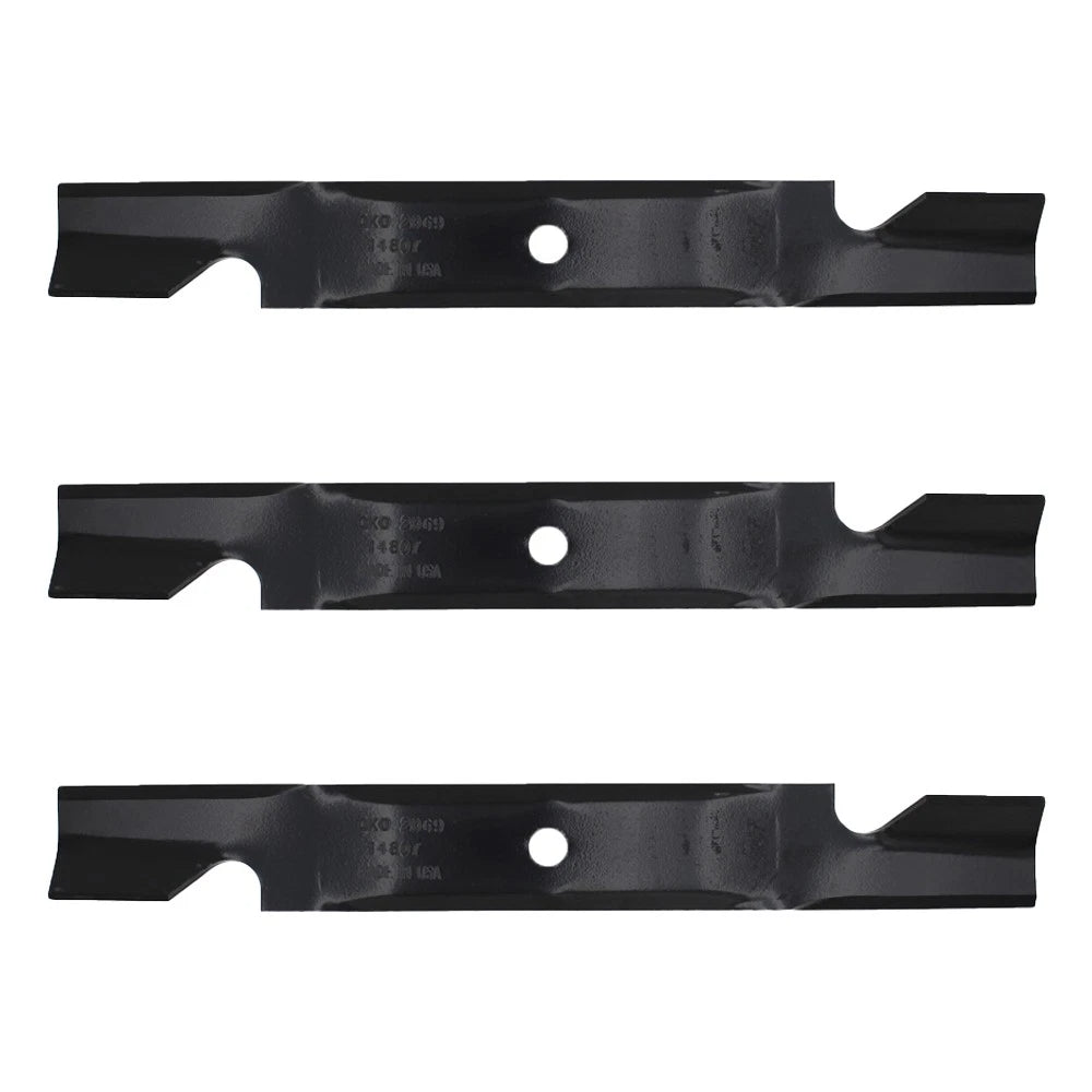 Set of 3 Lawnmower Blades 5/8" for Toro Titan Z 50" (74820, 74840)