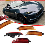 Set of 2 Amber/Red Side Marker Lights for Mazda MX-5 Miata (2016–2022)
