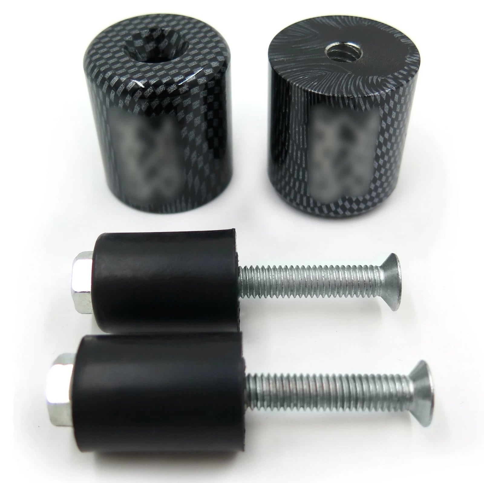 Set of 2 Handlebar Bar End Sliders Rubber for Suzuki Hayabusa (1999–2011) / GSXR 1100 (1989–1998)