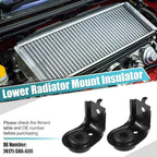 2 x Car Upper Radiator Brackets with Cushions for Honda Civic (2006-2011)