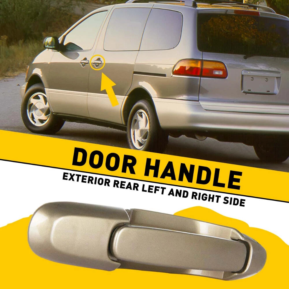 Door Handle for Toyota Sienna (1998–2003) Exterior Sliding Rear Right Left Beige