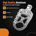 CNC Wide Fat Footpegs for Harley (360° Rotating, Chopper, Bobber Style)