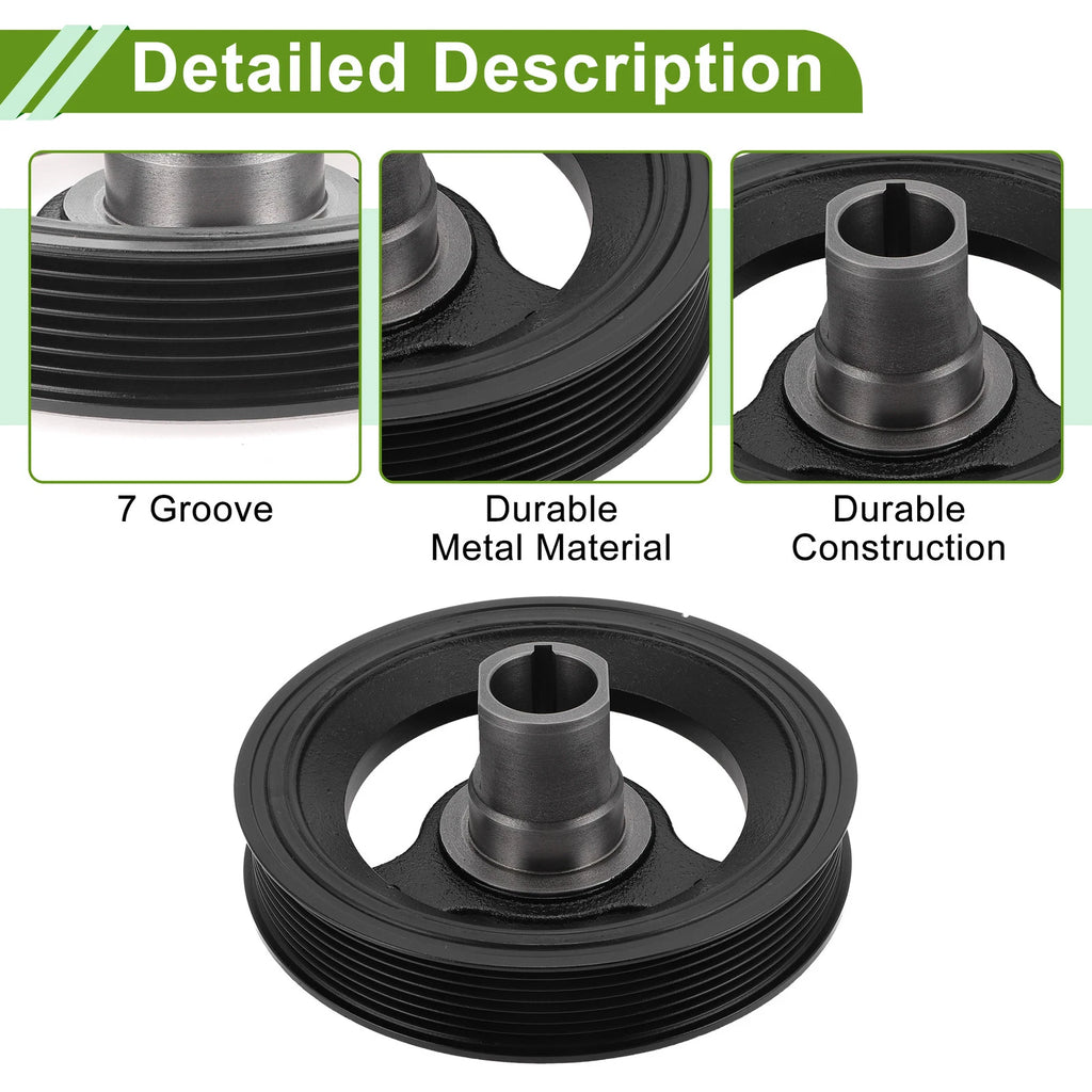 Engine Harmonic Balancer Crankshaft Pulley for Buick LaCrosse (2005–2016) No.12595291