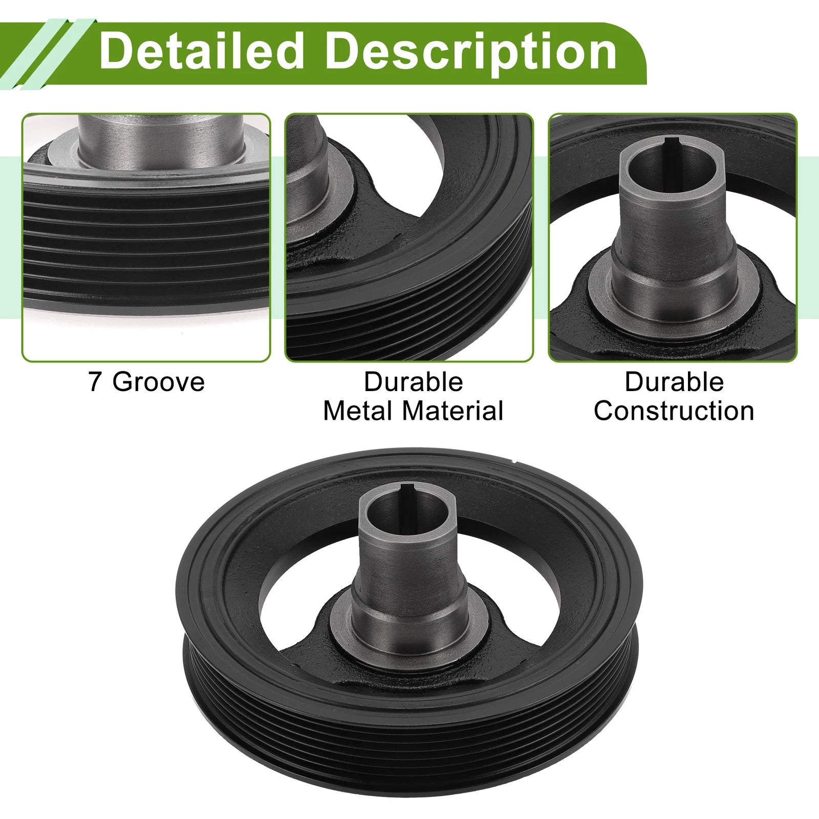 Engine Harmonic Balancer Crankshaft Pulley for Buick LaCrosse (2005–2016) No.12595291