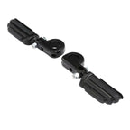 1 1/4" Black Highway Engine Guard Footpeg Mount Clamps for Harley