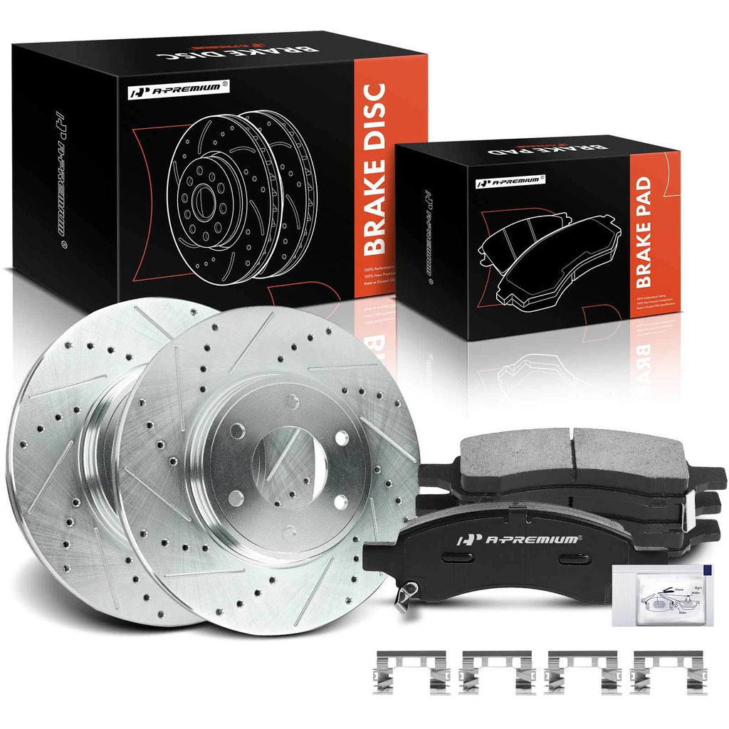 Drilled Rotors & Ceramic Brake Pads for Chevy Trailblazer (2002–2009)