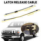 Set of 2 Rear Left Door Latch Release Cables for Ford E150 E250 E350 E450 (1992–2009)