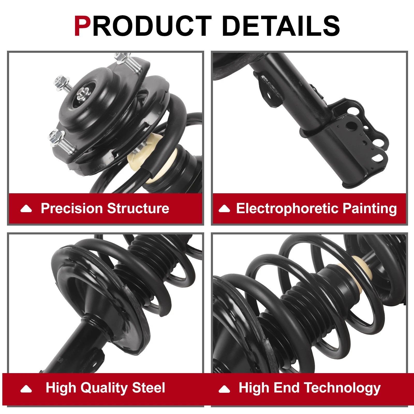 Front Complete Shock Strut & Spring Assembly for Toyota Camry Avalon (2007-2020)