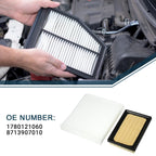 Set of 1 Cabin Air Filter for Toyota Prius C (2012–2019) No. 17801-21060/87139-07010