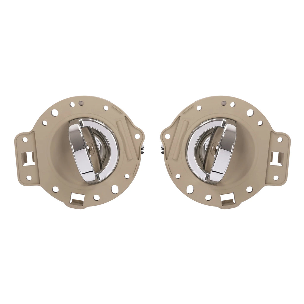 Set of 2 Interior Door Handles for Jeep Commander (2006–2010) Silvery Tan