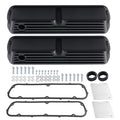 Black Aluminum Valve Covers for Ford 289 302 351W 5.0L V8 (1962–1985)
