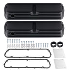 Black Aluminum Valve Covers for Ford 289 302 351W 5.0L V8 (1962–1985)