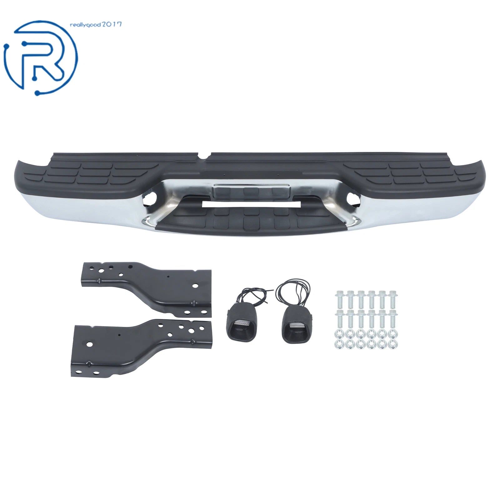 Chrome Rear Step Bumper for Chevrolet S10 (1998-2004)