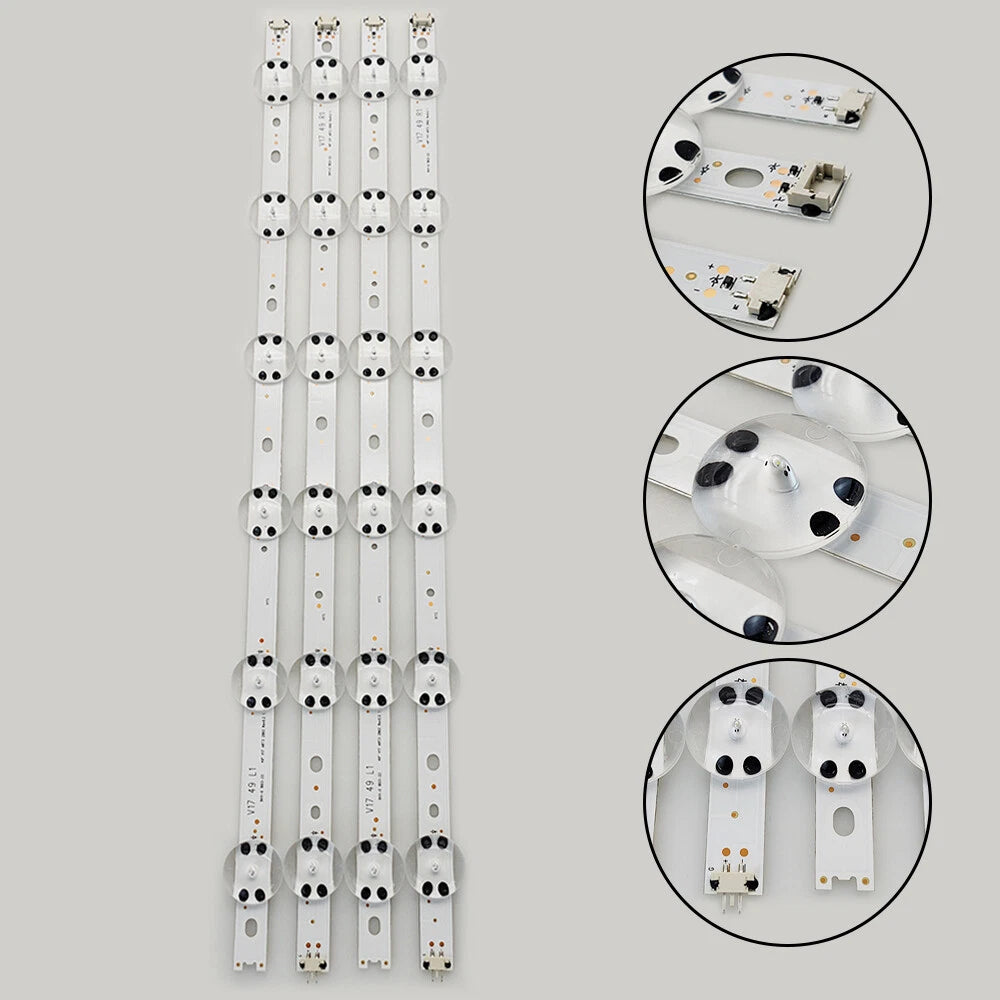 LED Strips 6916L-2863A 6916L-2862A for LG 49'' V17 ART3 (49UV340C-UB, 49LG65CJ-C)