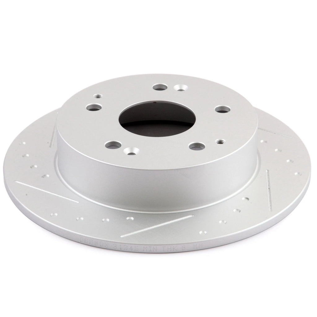 Front & Rear Slotted Brake Rotors Discs for Honda Accord (1998–2002)