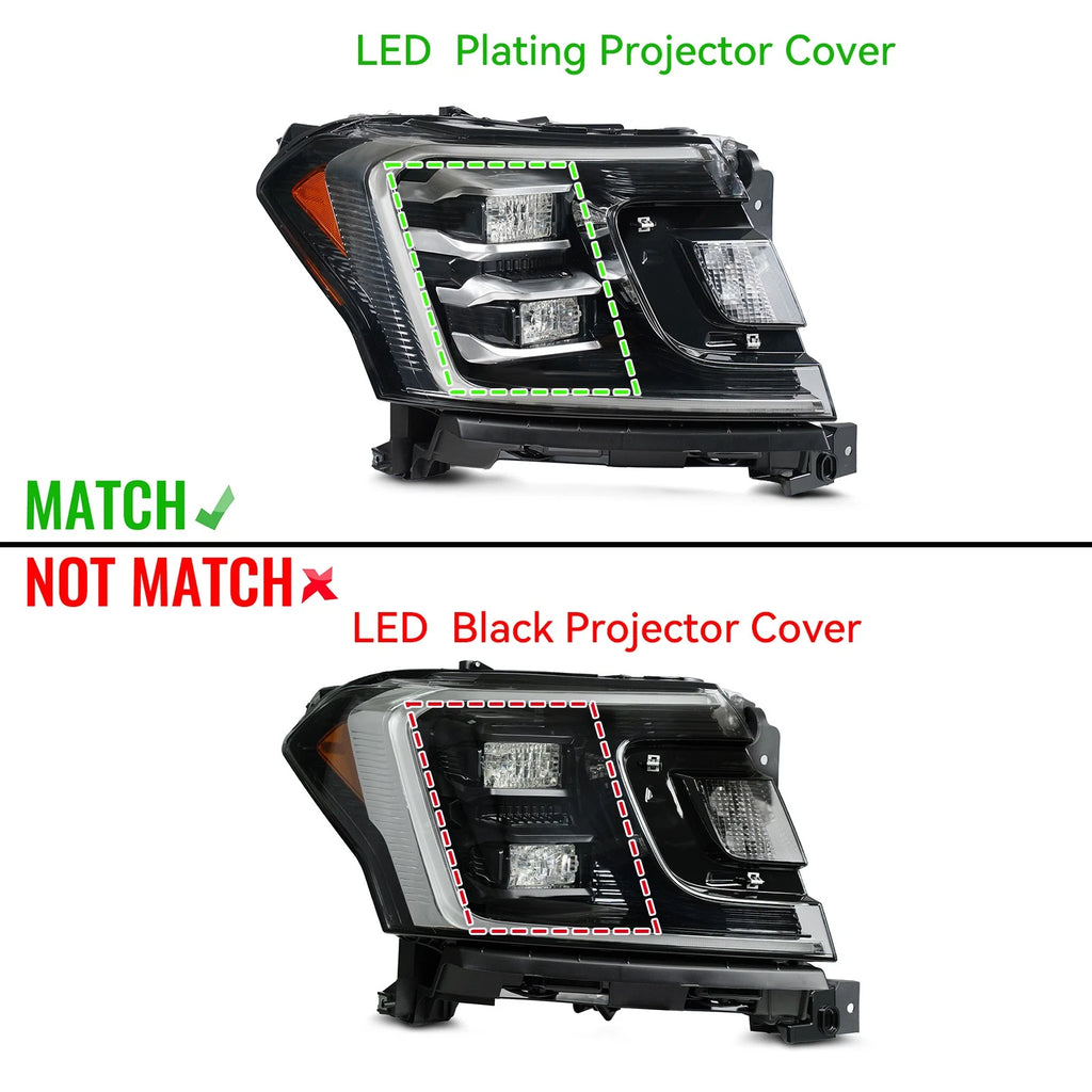 LED Headlight Projector Cover for Ford Expedition (2018–2021) RH