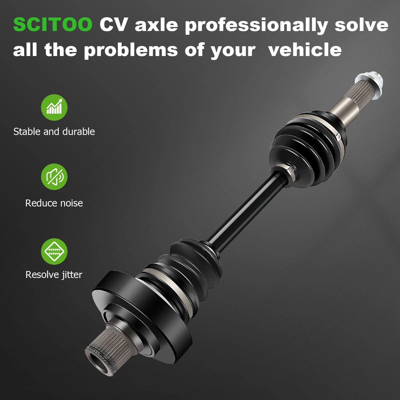 Rear Passenger CV Axle Shaft for Yamaha Grizzly 660 YFM660 (2003–2008)
