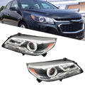 Set of 2 HID Headlight Assemblies for Chevy Malibu (2013â2016)
