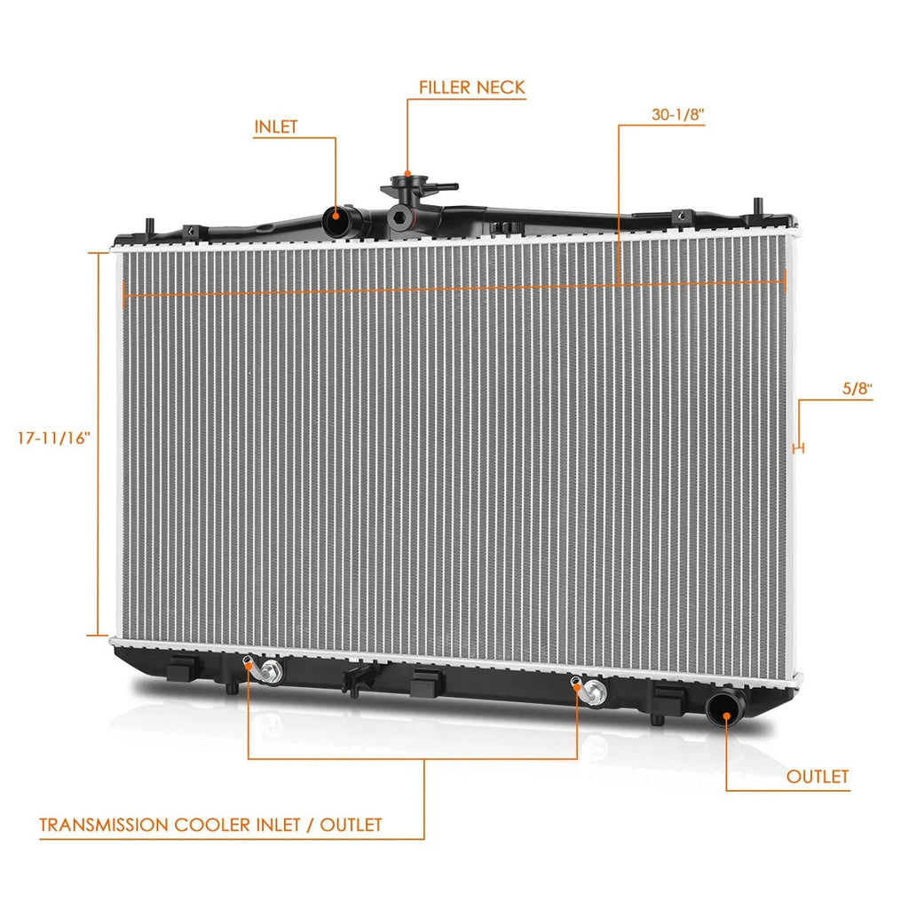 Aluminum Cooling Radiator DPI-13548 for RX350/Sienna (2010–2016)