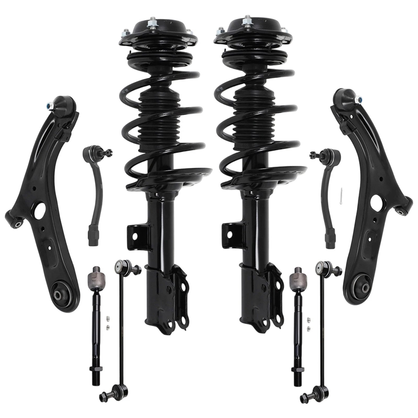 Front Struts Control Arm Kit Tie Rods Sway Bar for Hyundai Elantra (2011–2016)