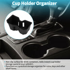 Center Console Cup Holder Organizer for Toyota Tundra (2022–2026) ABS Black