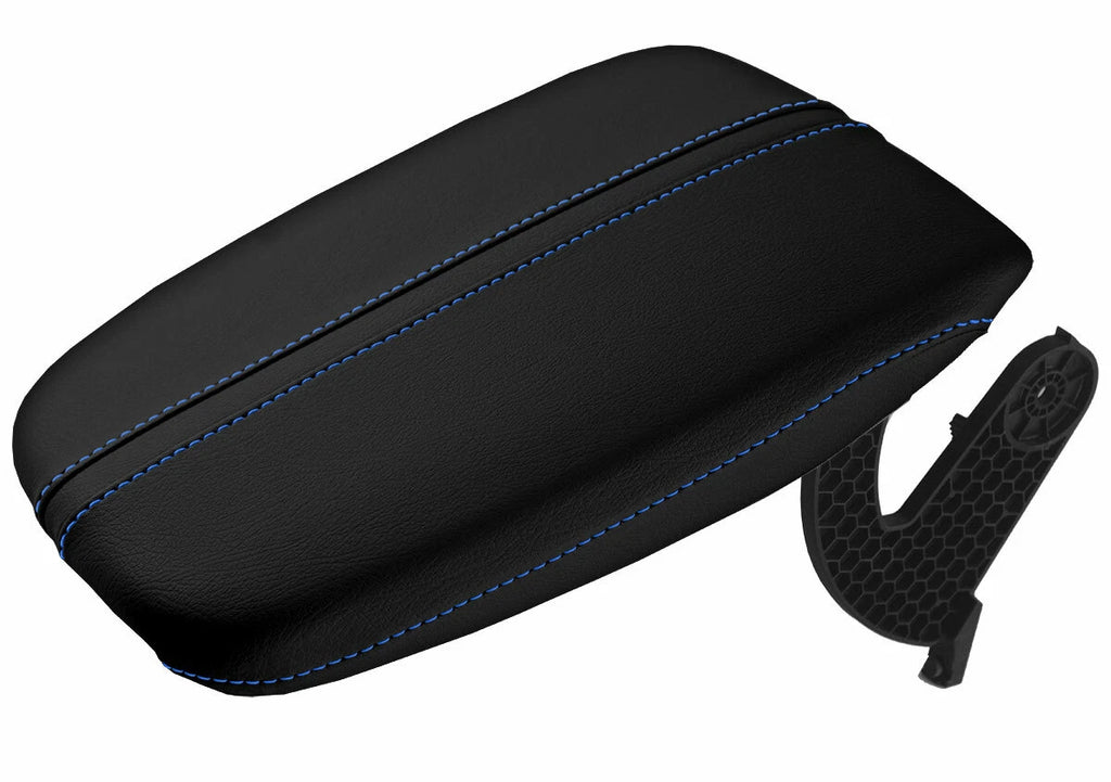 Armrest Cover for Acura TLX (2015–2020) - Leather, Blue Stitch