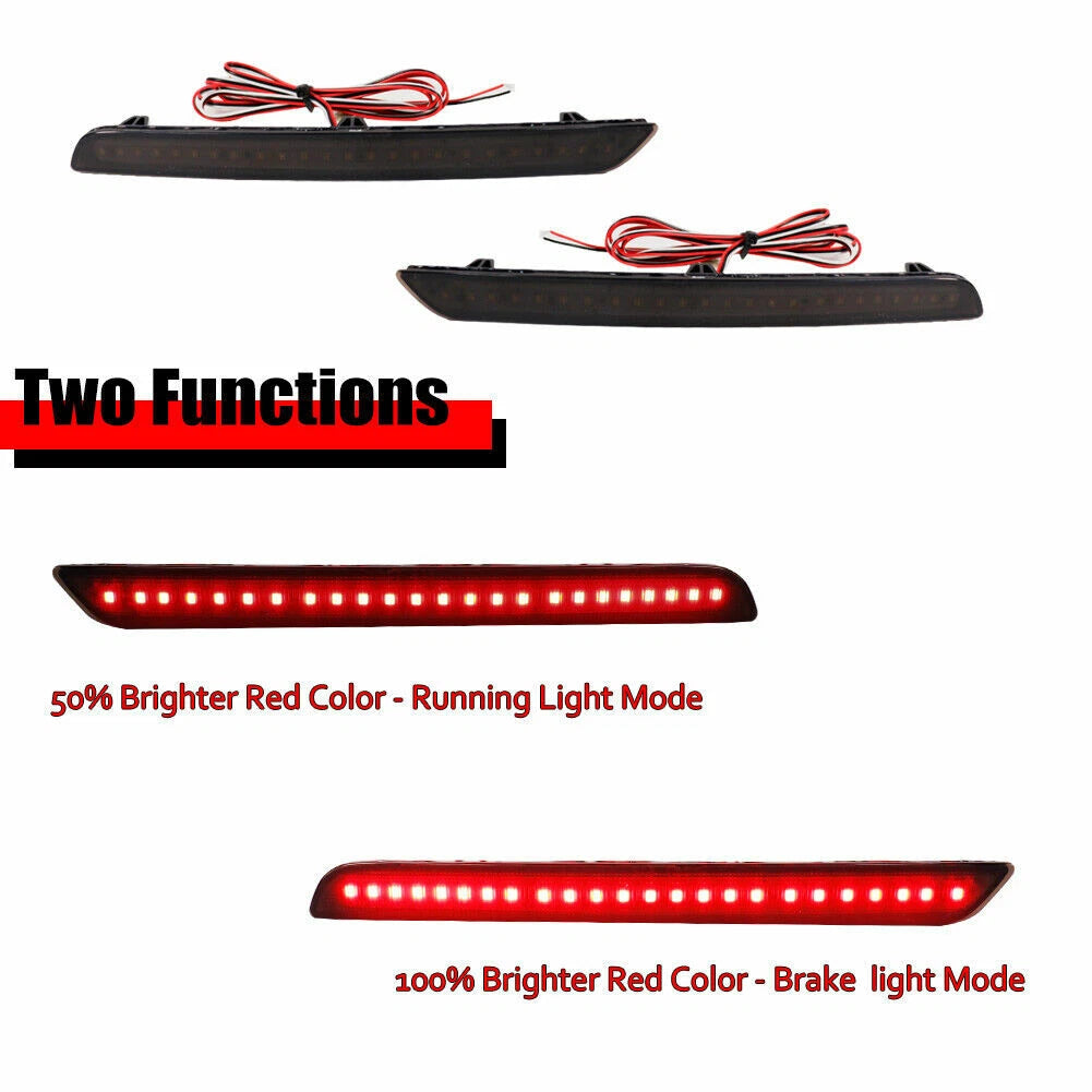 Set of 2 Smoke Lens Red LED Rear Fog Lights for Toyota GR Supra (2020–2024)