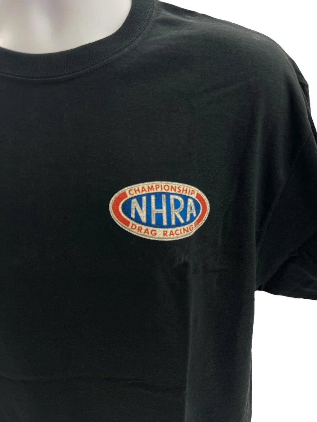 NHRA Drag Racing Speed Graphic T-Shirt for All American Flag Black (Unspecified)